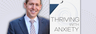 David Rosmarin with his book Thriving with Anxiety